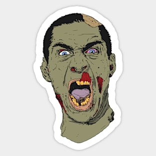 Surprised Zombie Sticker